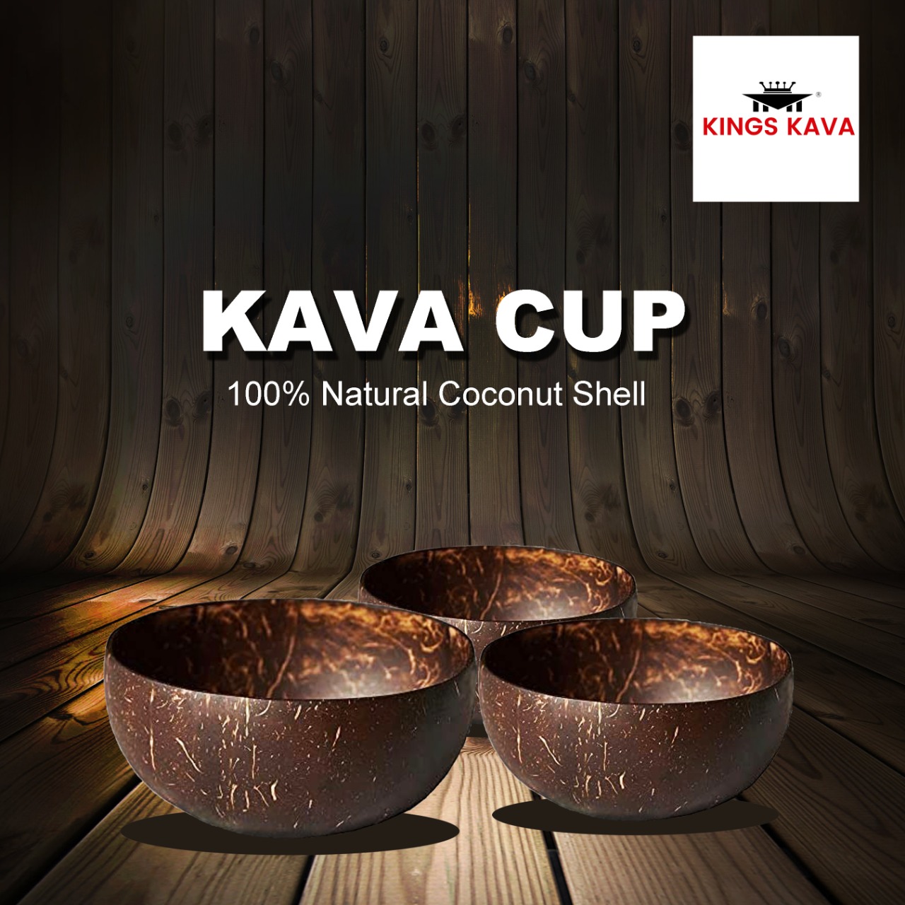 Traditional Kava Cup Combo Pack - 3 Cups